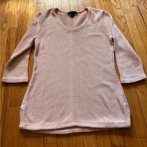 Ralph Lauren 3/4 Sleeve Pink Cotton Sweater
